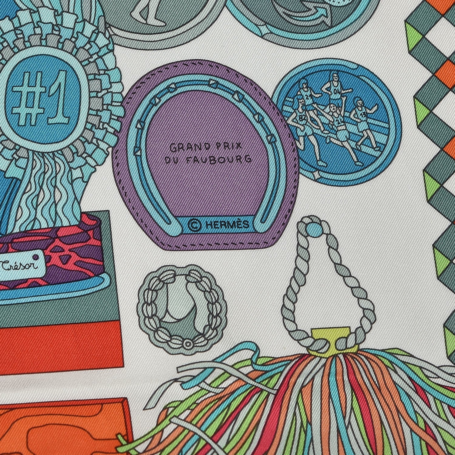 Hermes Silk Les Trophees Scarf 90 3 of 4