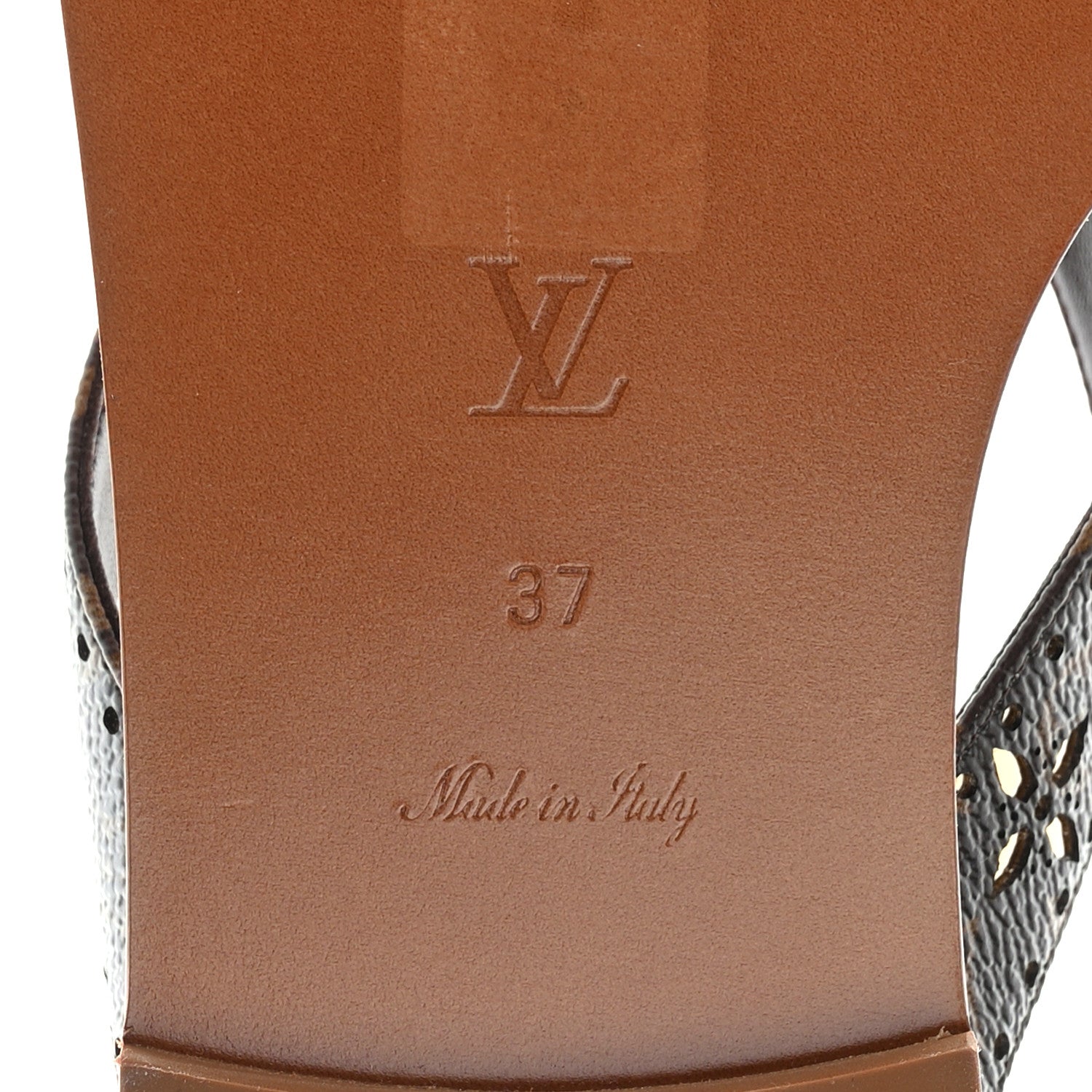Louis Vuitton Monogram Sunny Flat Thong Sandals 37 Brown 6 of 9