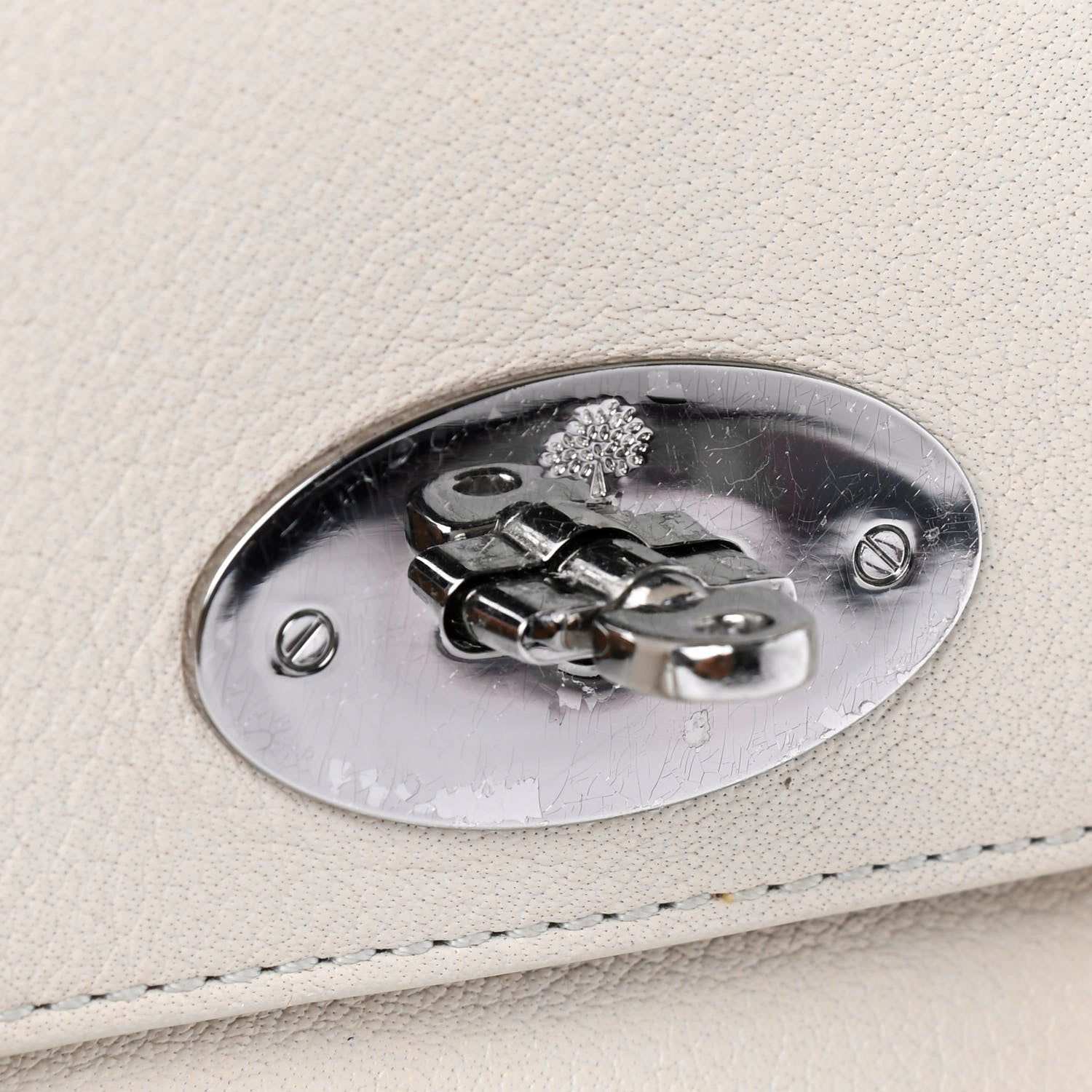 Mulberry Shiny Goatskin Bayswater Shoulder Bag White 13 of 15