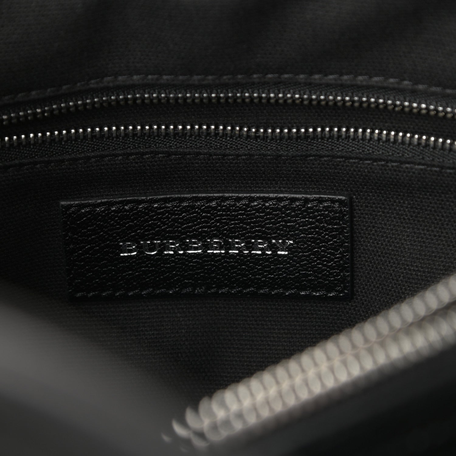 Burberry Goatskin Vintage Check Medium Banner Tote Black 7 of 10