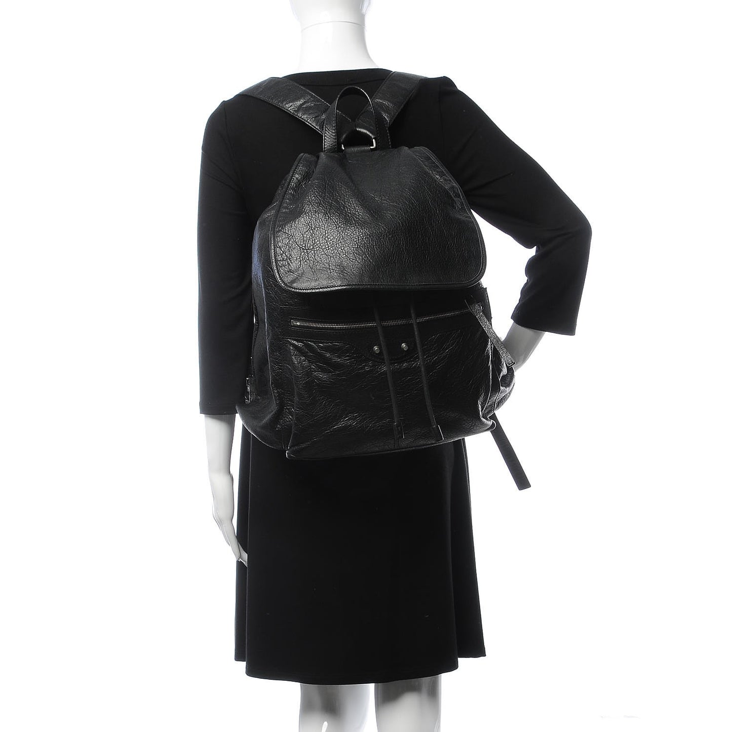 Agneau Classic Hardware S Traveler Backpack Black