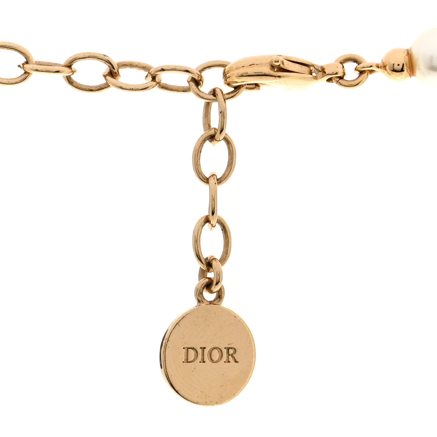 Christian Dior Pearl 30 Montaigne Choker Necklace Gold 5 of 5