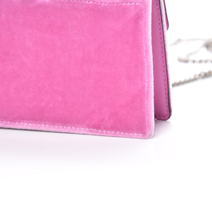 Gucci Velvet Crystal Super Mini Dionysus Shoulder Bag Malva 10 of 11