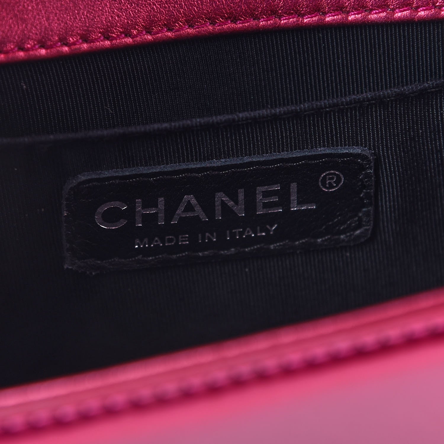 Chanel Metallic Patent Calfskin Quilted Small Boy Flap Pink 6 of 10