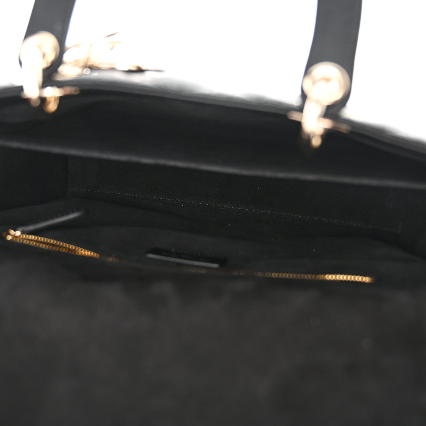 Lambskin Cannage Large Lady Dior Black