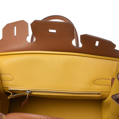 Hermes Togo Swift Officier Birkin 30 Gold Ambre 28 of 33