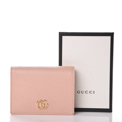 Gucci Dollar Calfskin GG Marmont Card Case Perfect Pink 8 of 8
