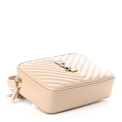 Saint Laurent Calfskin Matelasse Monogram Lou Camera Bag Nude Powder 4 of 8