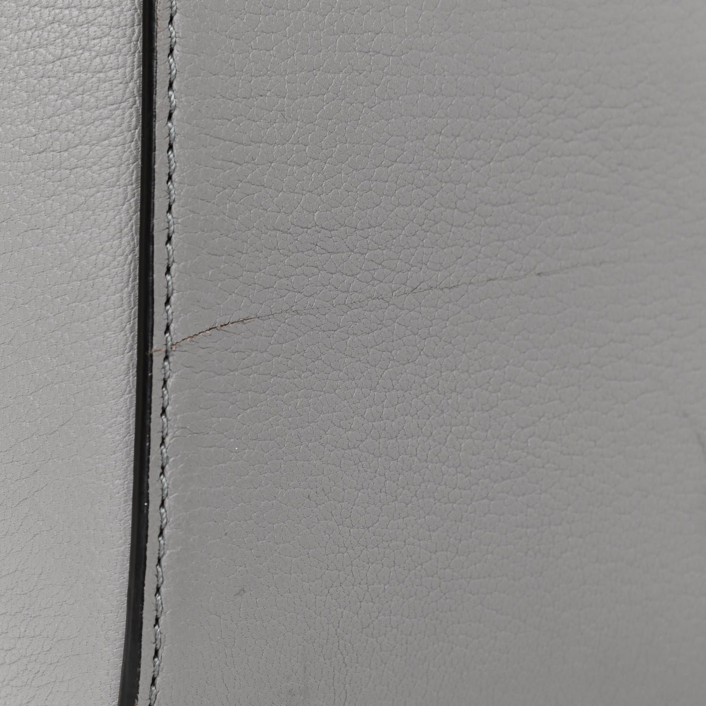 Sugar Goatskin Mini Antigona Pearl Grey