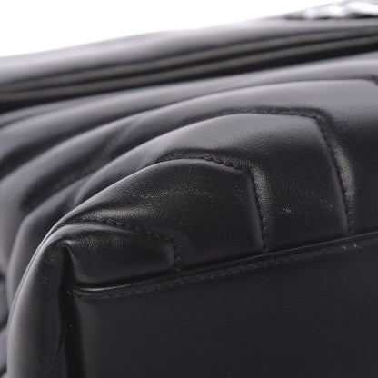 Saint Laurent Calfskin Y Quilted Monogram Medium Loulou Chain Satchel Black 8 of 11