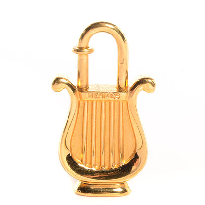 Hermes Annee De La Musique Harp Cadena Bag Charm Gold 1 of 6