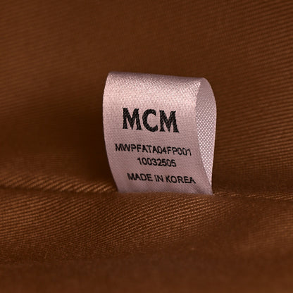 MCM Visetos Medium Aren Shopper Tote Misty Gray 7 of 10