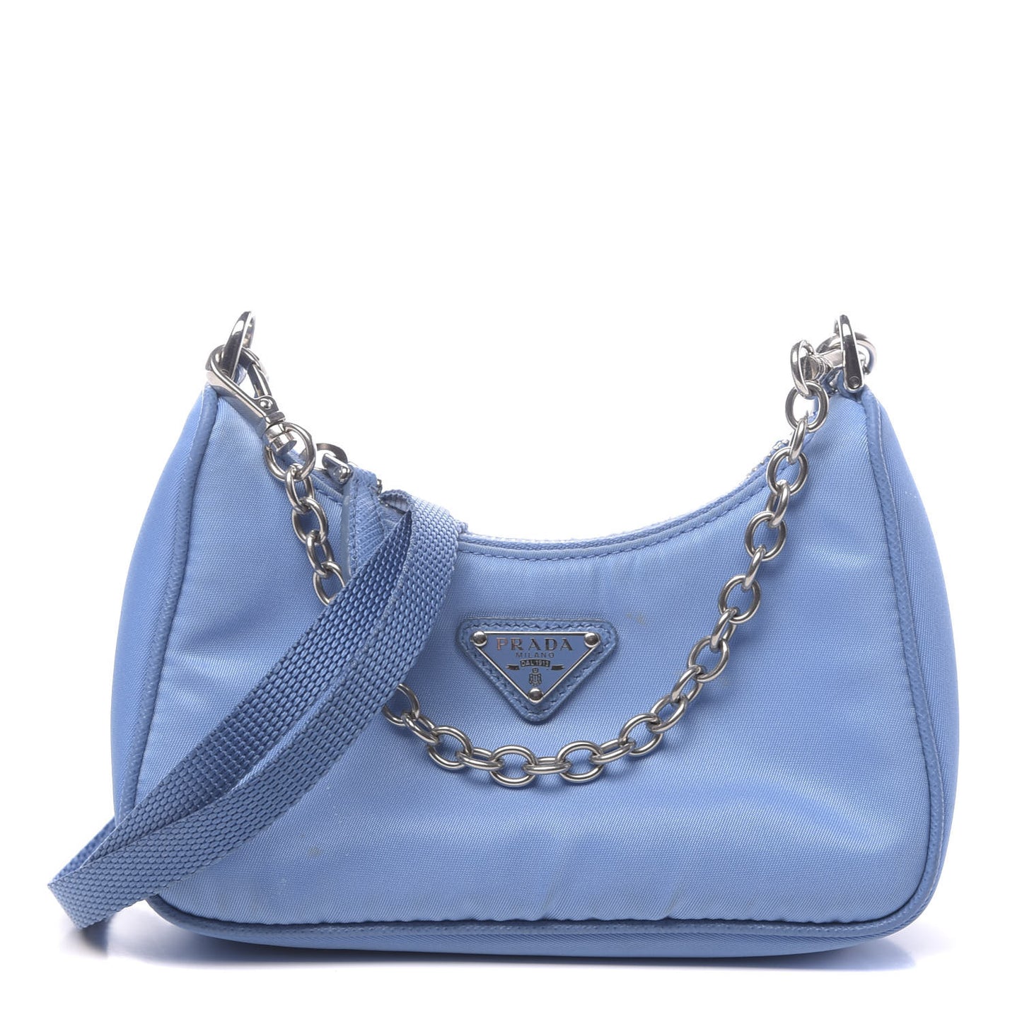 Tessuto Nylon Saffiano Mini Re-Edition 2000 Shoulder Bag Pervinca