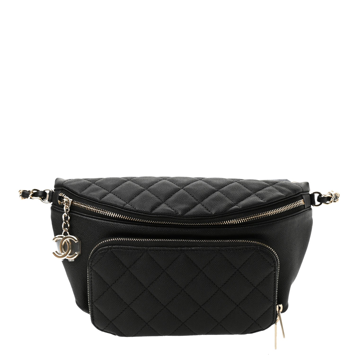 Chanel Caviar Quilted Business Affinity Waist Belt Bag Black 1 of 11