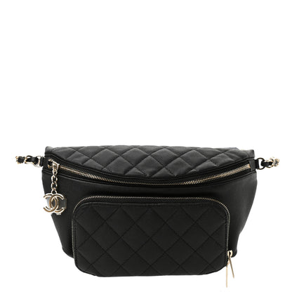 Chanel Caviar Quilted Business Affinity Waist Belt Bag Black 1 of 11