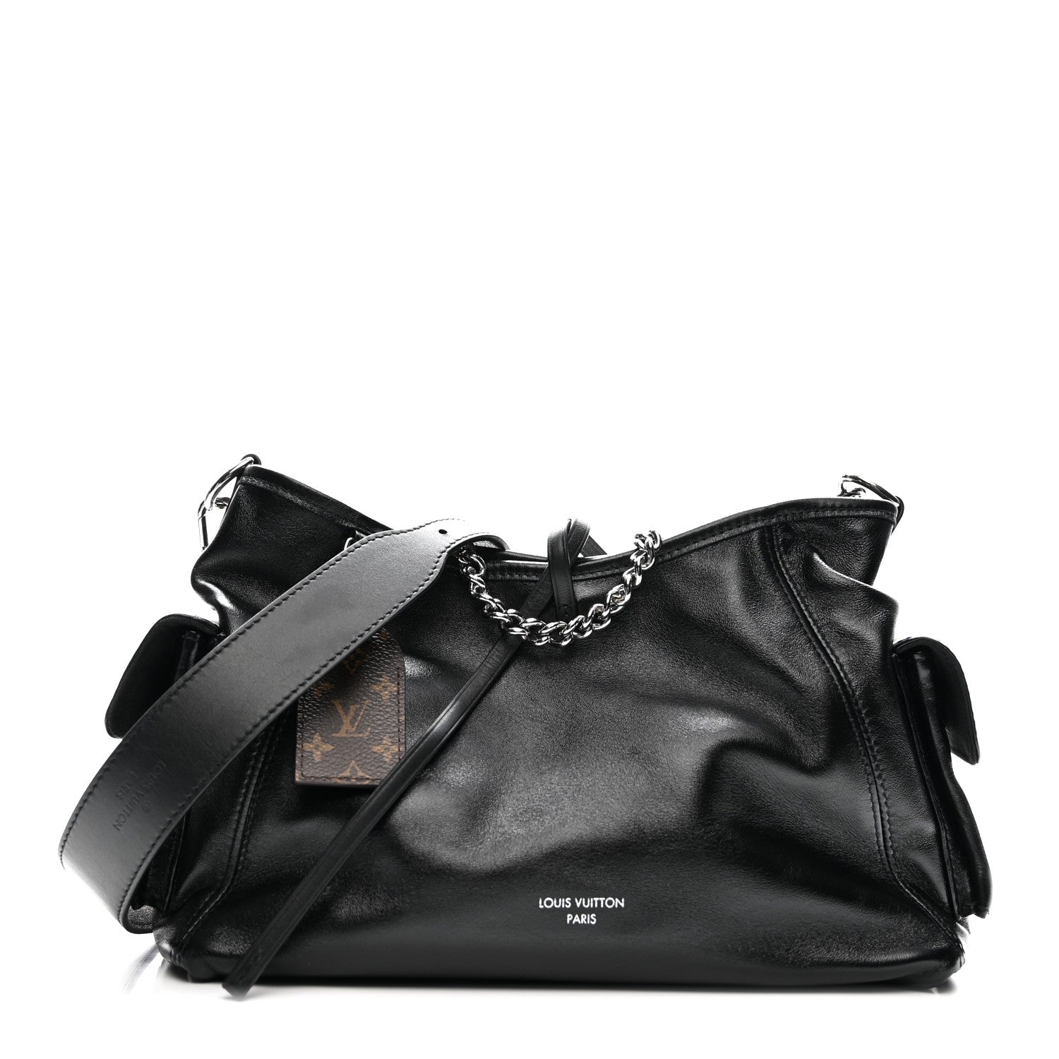 Louis Vuitton Lambskin CarryAll Cargo Vibe PM Black 1 of 9