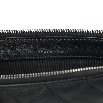Chanel Patent Goatskin Quilted Small Gabrielle Clutch Black 7 of 13