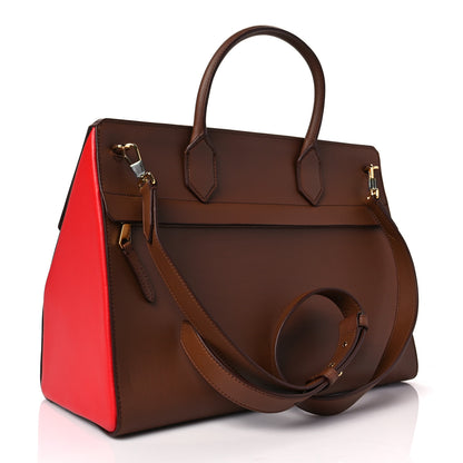 Burberry Calfskin Medium Elizabeth Tote Brown 2 of 7