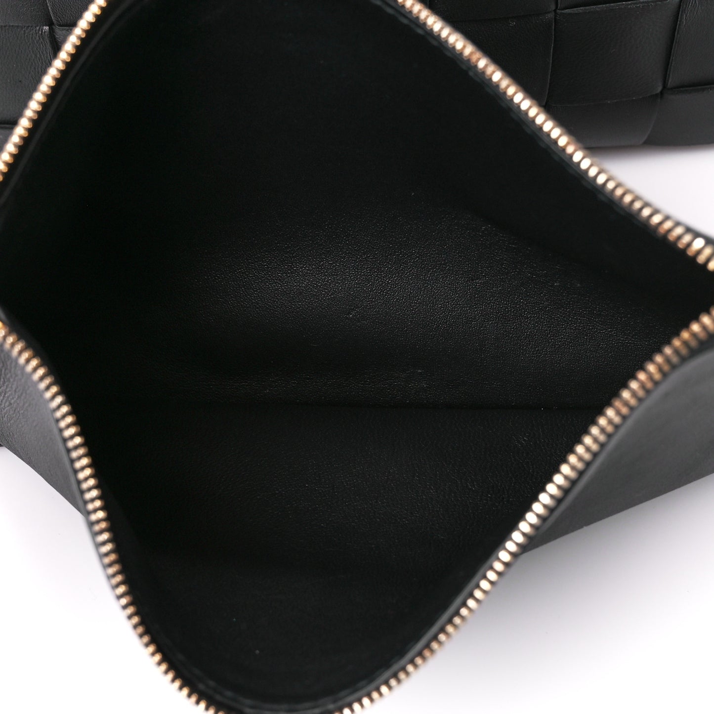 Lambskin Maxi Intrecciato Bowling Cassette Shoulder Bag Black
