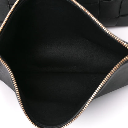 Bottega Veneta Lambskin Maxi Intrecciato Bowling Cassette Shoulder Bag Black 7 of 15