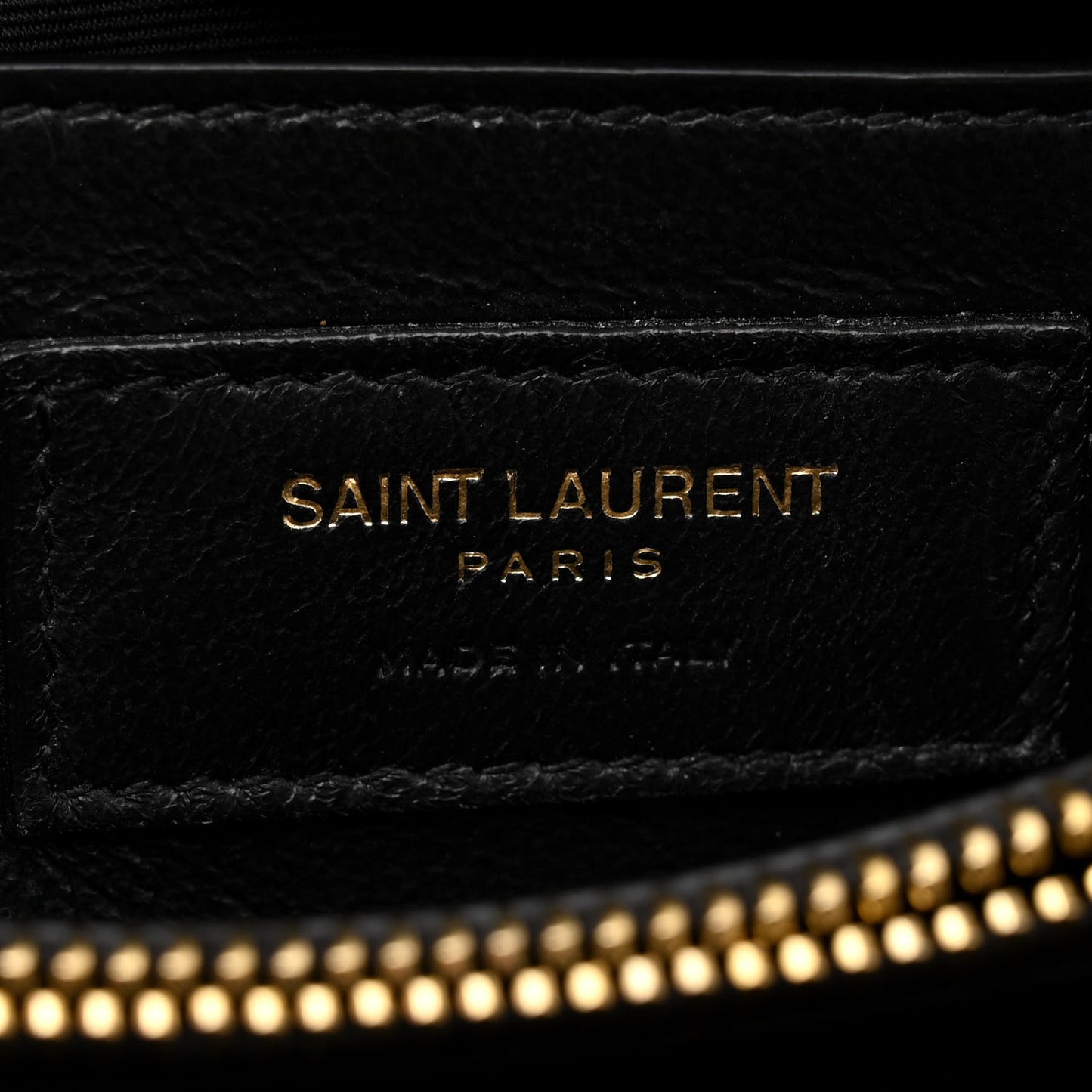 Calfskin Y Quilted Monogram Small Loulou Chain Satchel Black