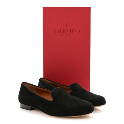 Valentino Garavani Suede Slipper Flats 36.5 Black 10 of 10