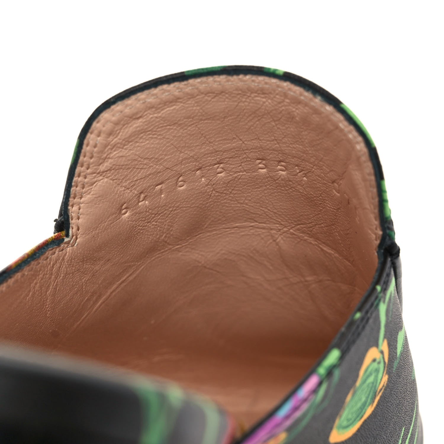 Gucci X KEN SCOTT Canvas Infinity Jenni Women's Princetown Slippers 35.5 Black Pink 8 of 10