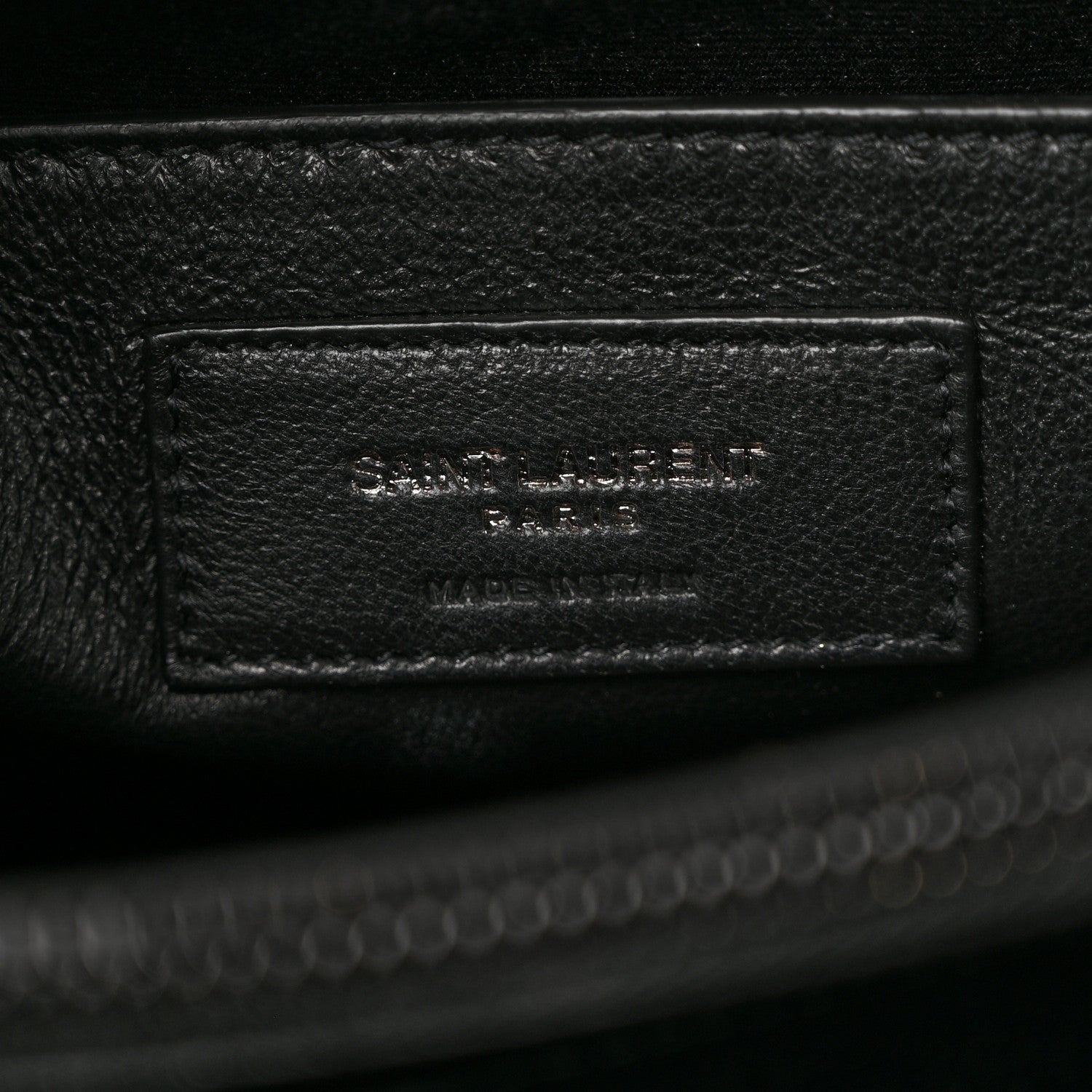 Saint Laurent Calfskin Y Quilted Monogram Monochrome Small Loulou Chain Satchel Black 6 of 11