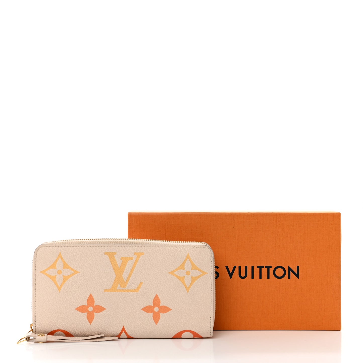 Empreinte Monogram Giant By The Pool Zippy Wallet Cream Saffron