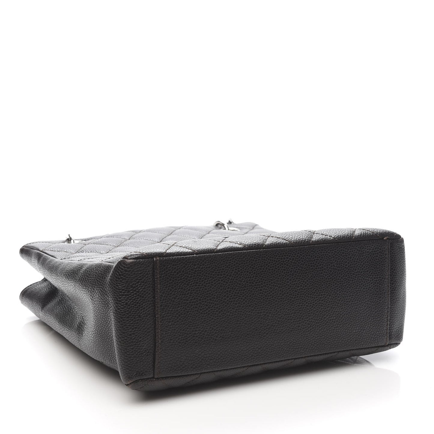 Caviar Quilted Petit Shopping Tote PST Black