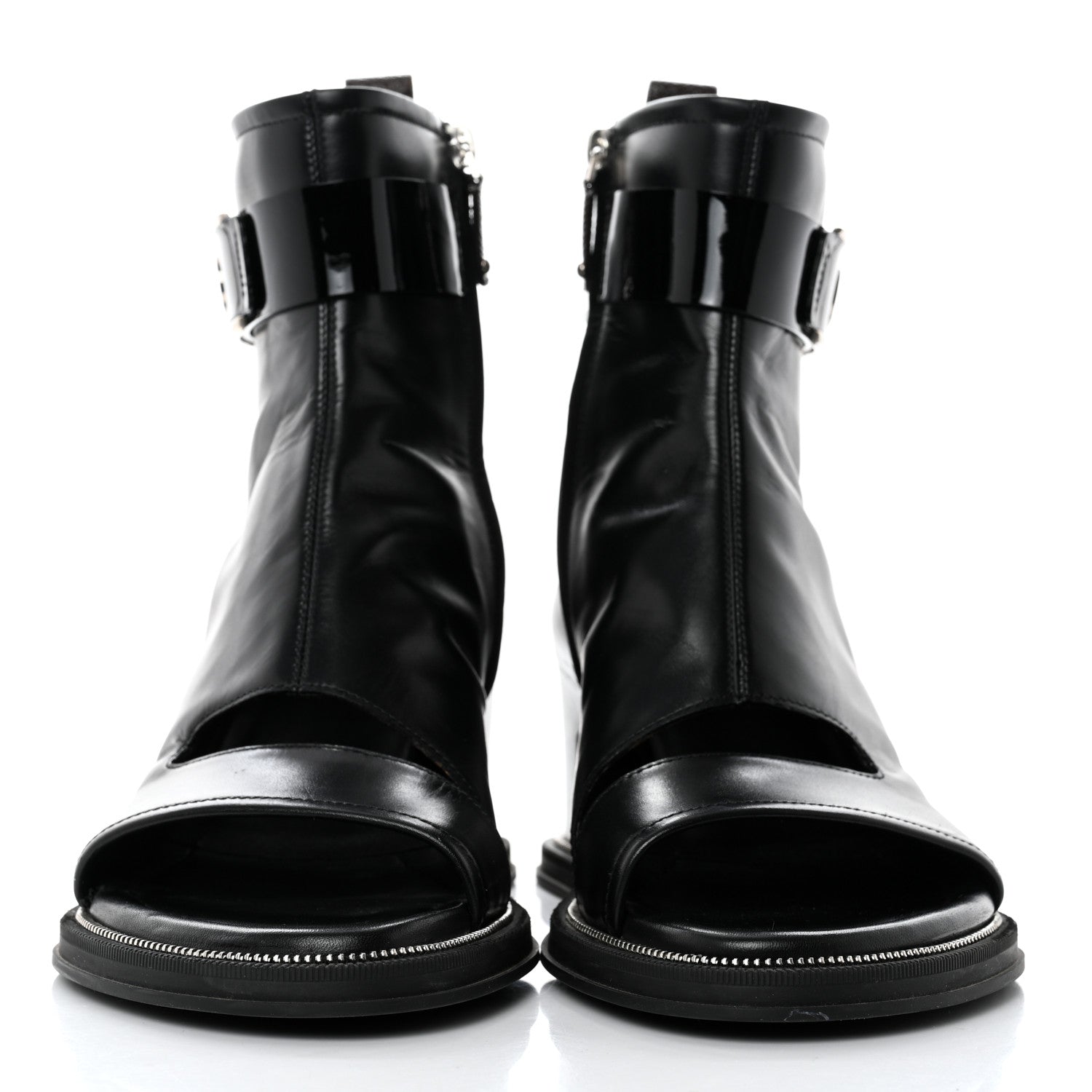 Louis Vuitton Calfskin Moonlight Boots 41 Black 2 of 8