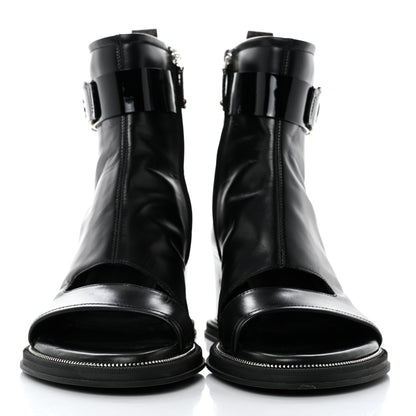 Louis Vuitton Calfskin Moonlight Boots 41 Black 2 of 8