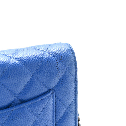 Chanel Caviar Quilted Wallet On Chain WOC Blue 15 of 16