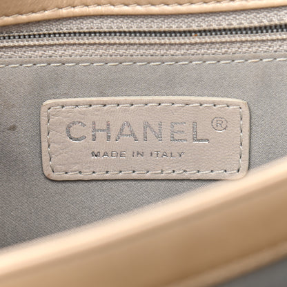 Chanel Metallic Lambskin Stitched Mini Flap Beige 6 of 13