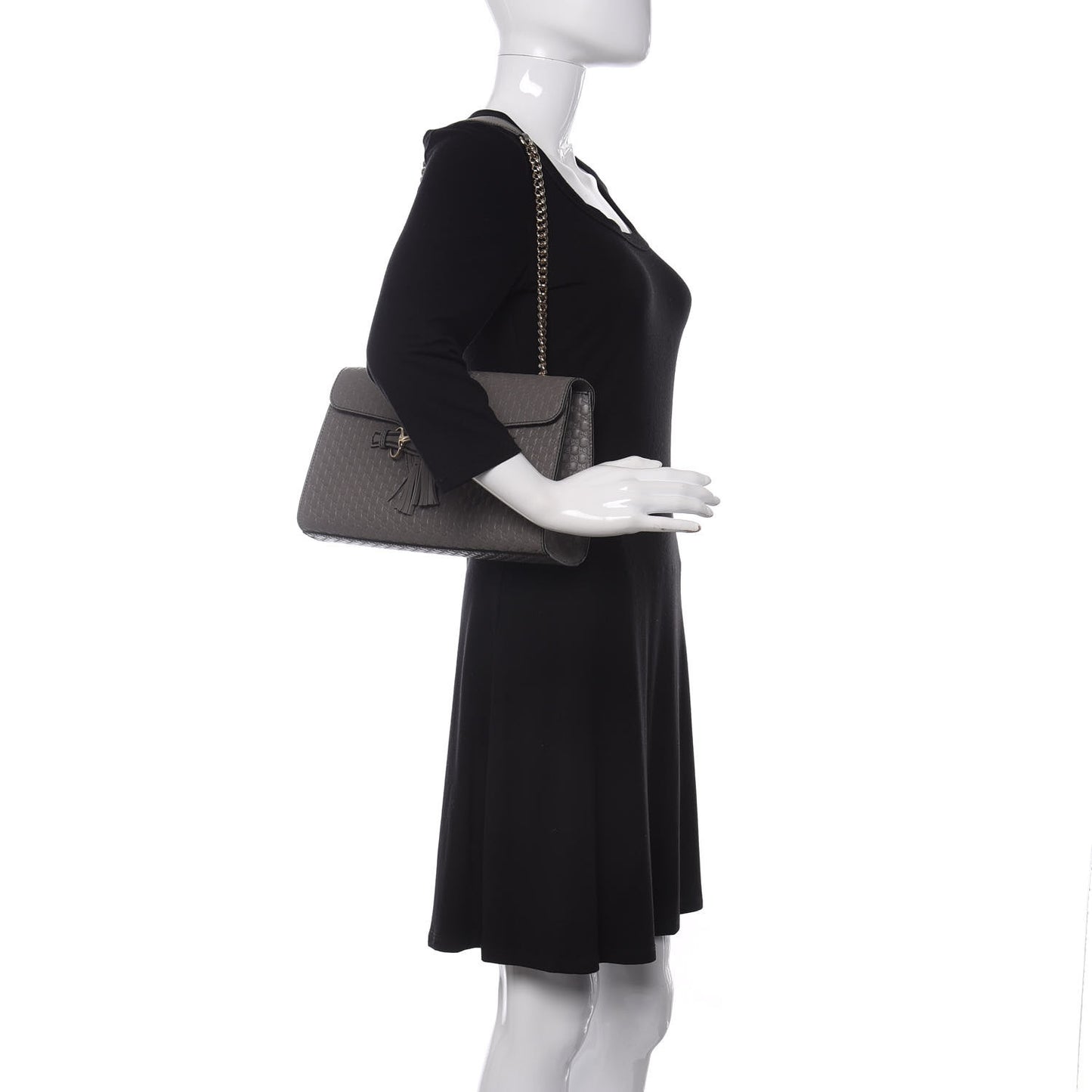 Soft Microguccissima Medium Emily Chain Shoulder Bag Loess