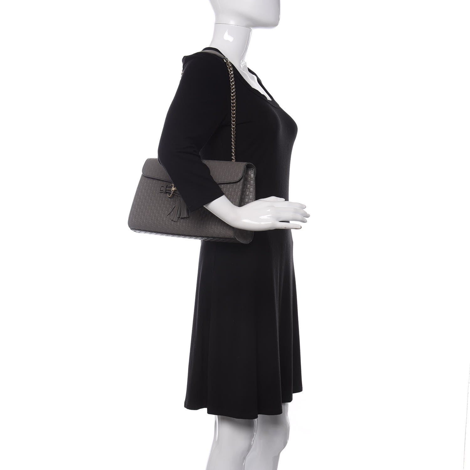 Gucci Soft Microguccissima Medium Emily Chain Shoulder Bag Loess 2 of 10