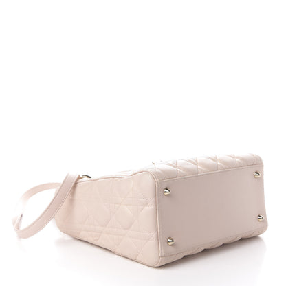 Christian Dior Lambskin Cannage Medium Lady Dior Light Pink 5 of 9