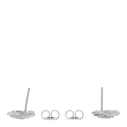 David Yurman Sterling Silver Diamond 13mm Infinity Earrings 3 of 4
