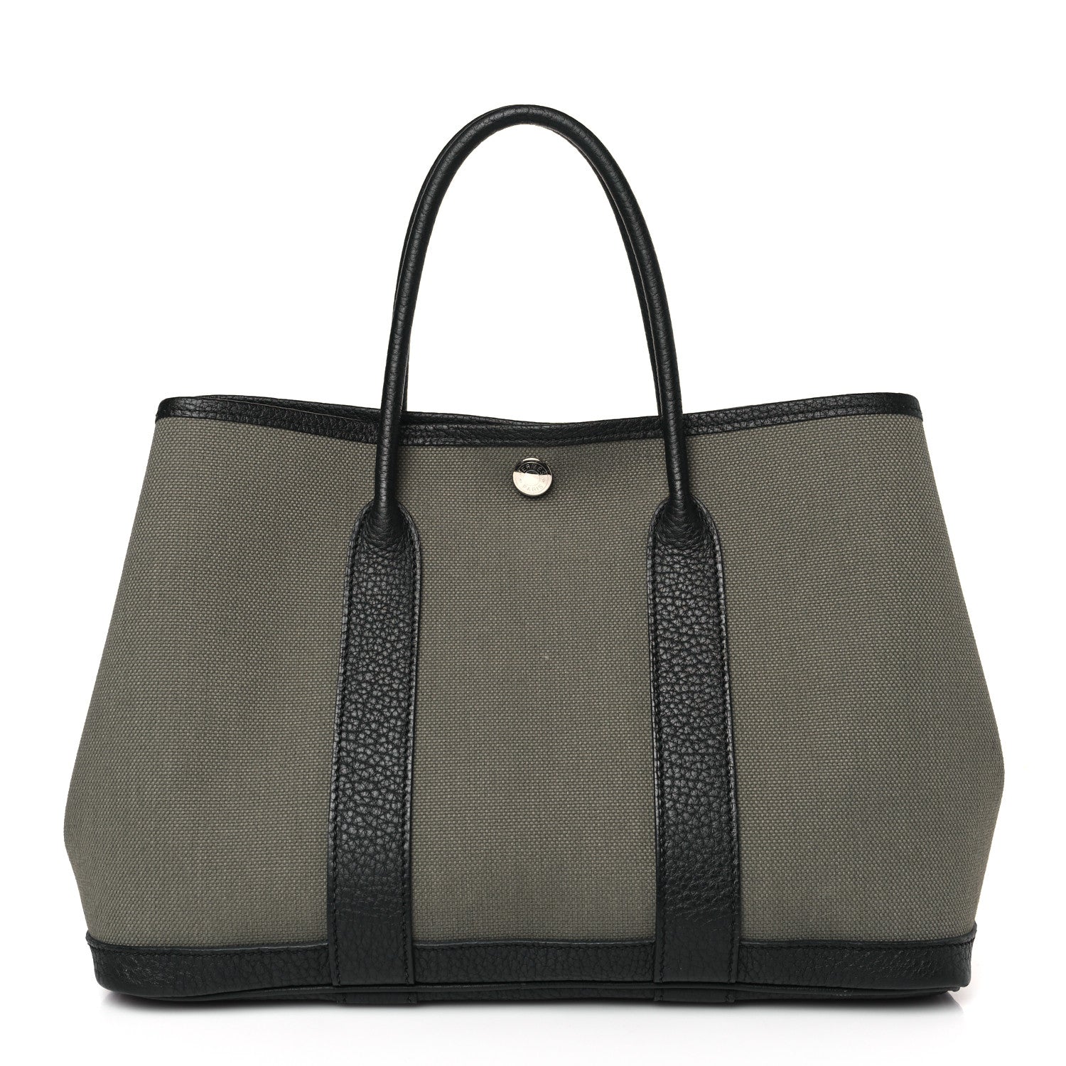 Hermes Toile Negonda Garden Party Tote 30 Olive 1 of 9