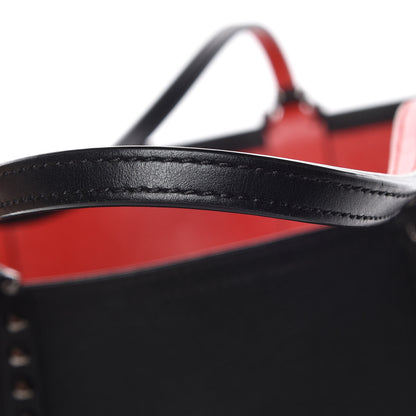 Christian Louboutin Calfskin Spikes East West Cabata Tote Black 20 of 21