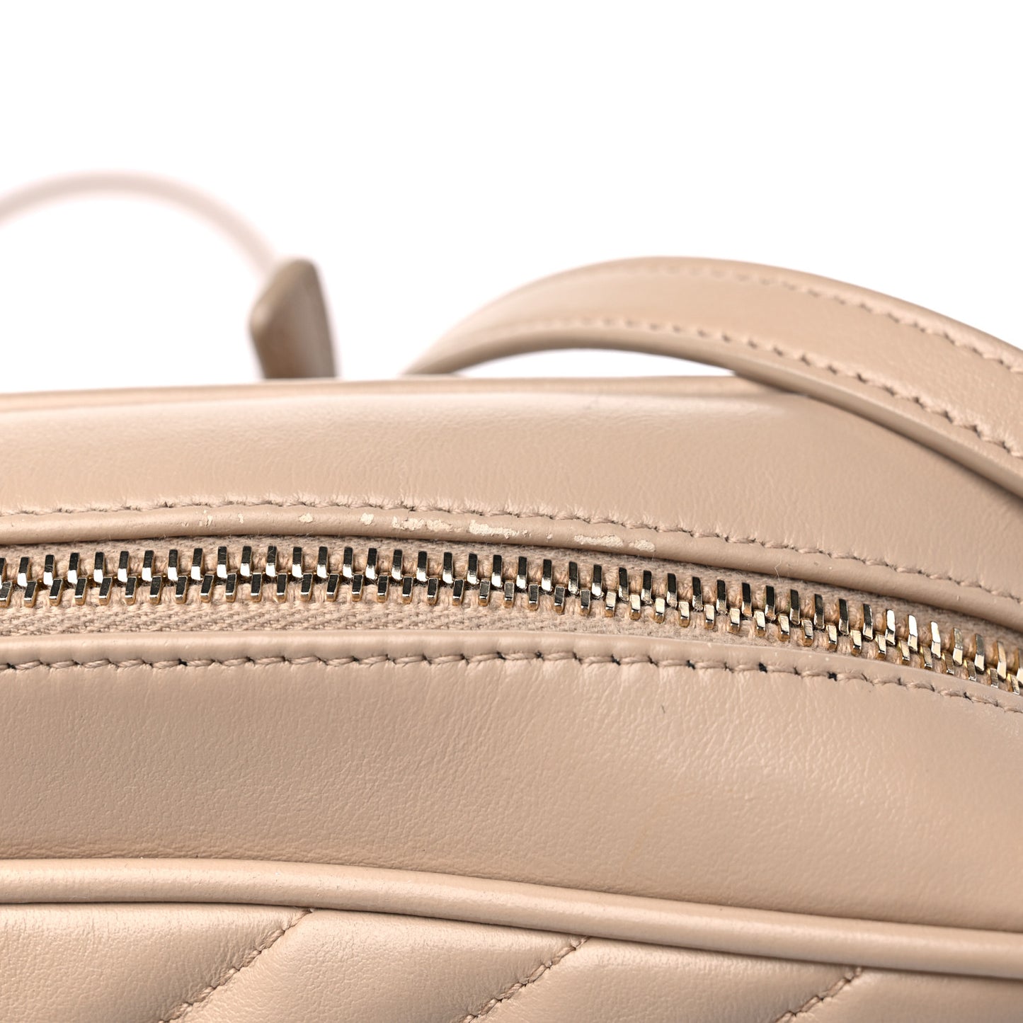 Calfskin Matelasse Monogram Lou Camera Bag Dark Beige