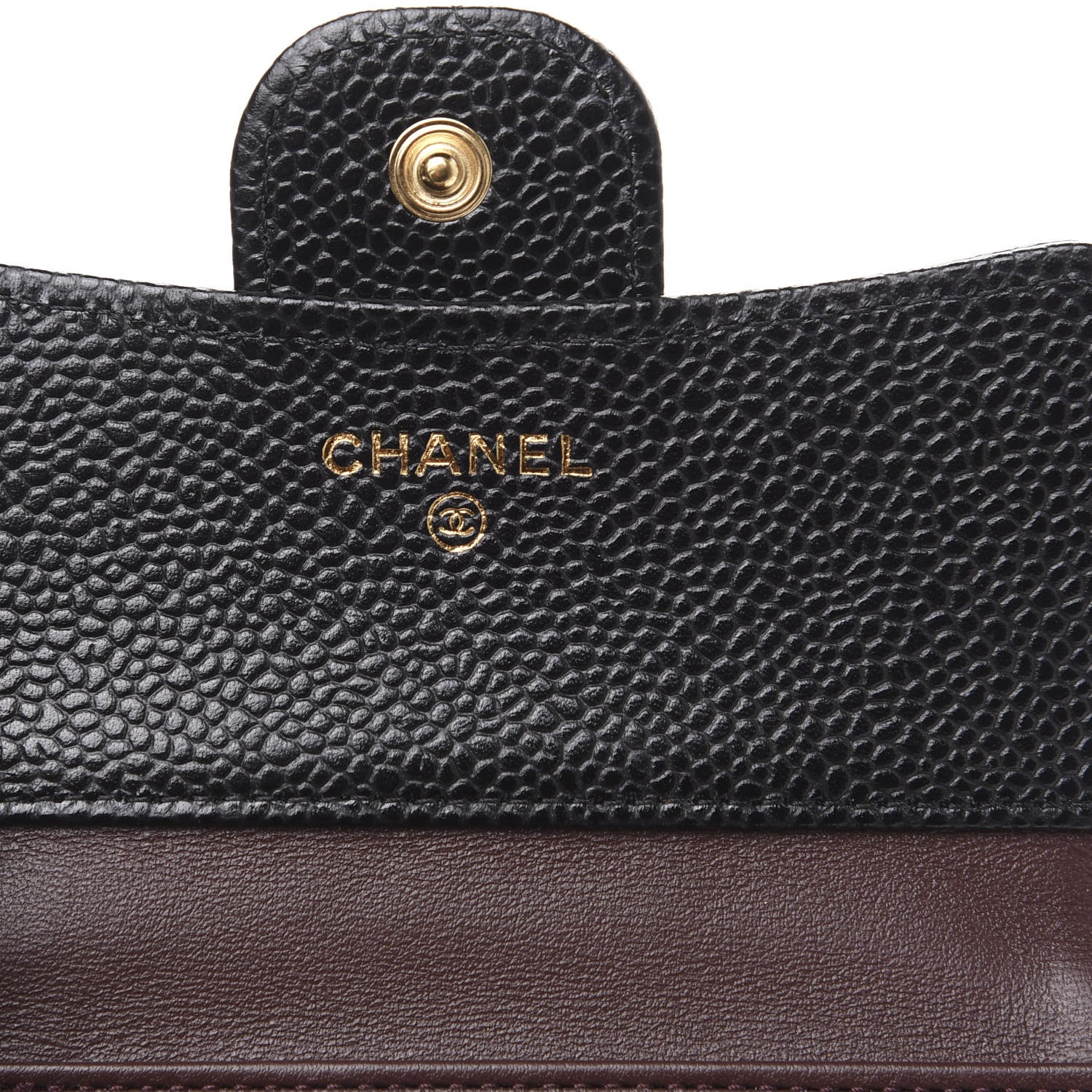 Chanel Caviar Quilted Compact Flap Wallet Black 5 of 8