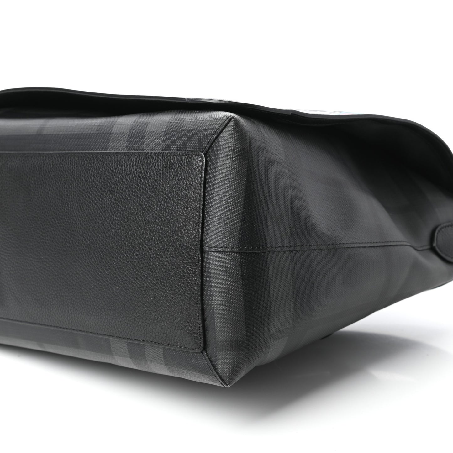 Smoked Check Logo Graphic Burleigh Messenger Bag Black