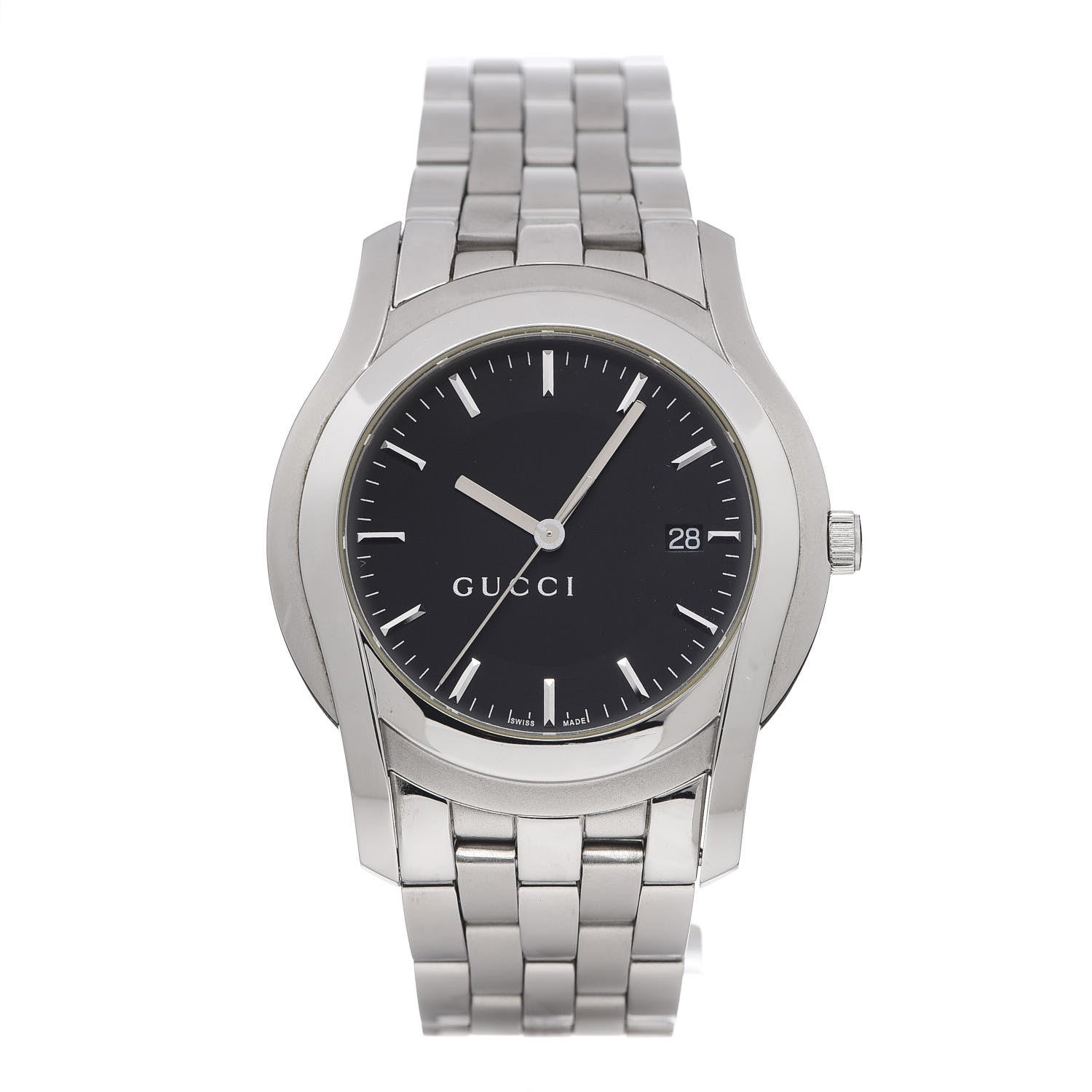 Gucci Stainless Steel 38mm 5500XL Quartz Watch Black 1 of 7
