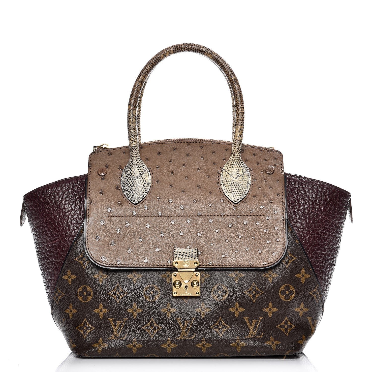 Louis Vuitton Monogram Ostrich Python Majestueux PM Bordeaux 1 of 8