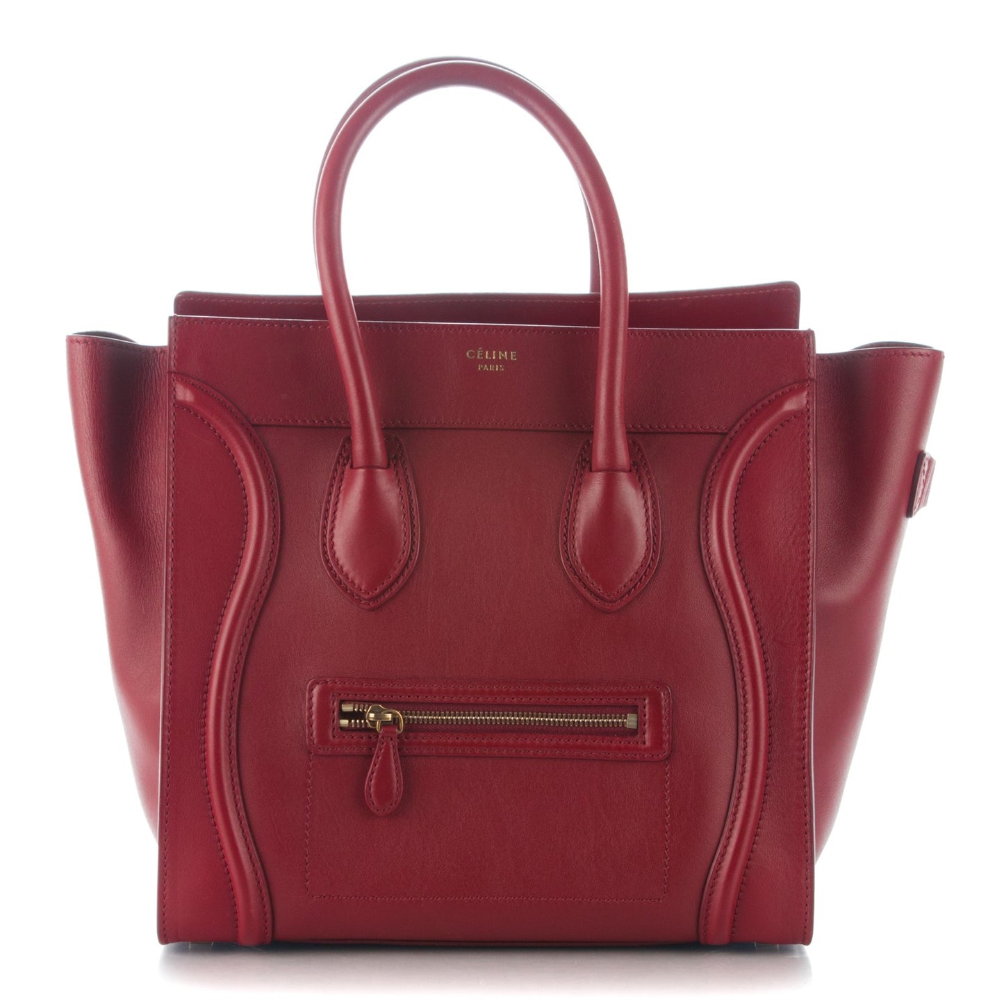 Smooth Calfskin Mini Luggage Burgundy