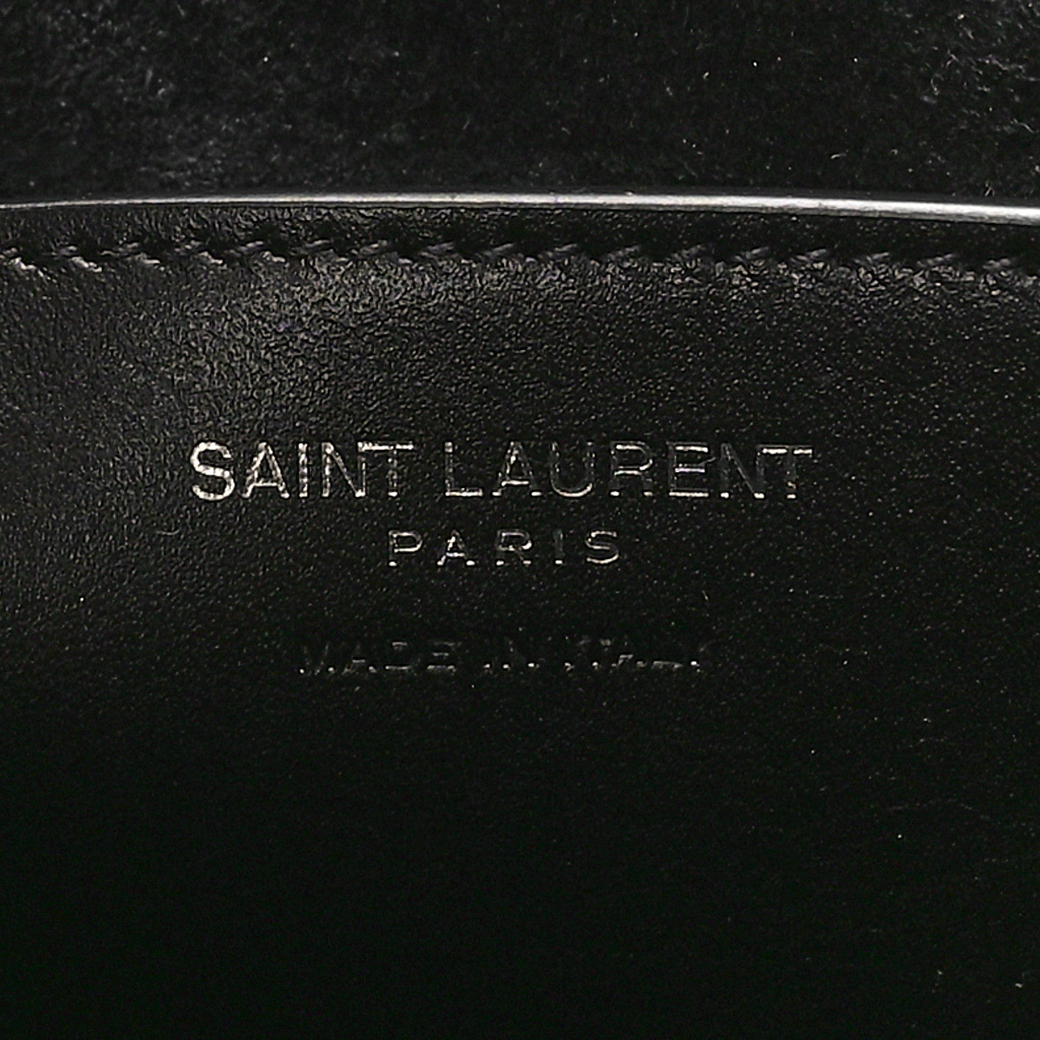 Saint Laurent Calfskin Monogram Take Away Box Black 6 of 9
