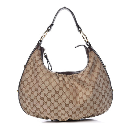 Gucci Monogram Medium Interlocking Hobo Dark Brown 1 of 8