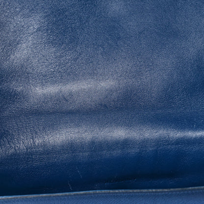 Celine Grained Calfskin Medium Trotteur Navy 10 of 13