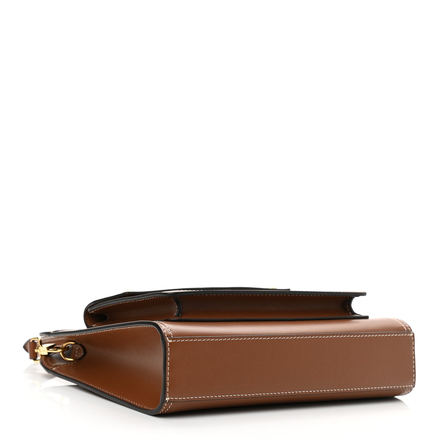 Smooth Calfskin Mini Pocket Bag Malt Brown